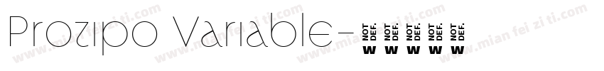 Protipo Variable字体转换